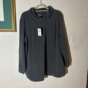 J. Jill Cozy Seamed Tunic In Flint Heathered Size XL NWT $79